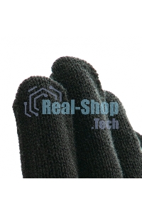 Перчатки трикотажные Сибртех акрил, черный, оверлок