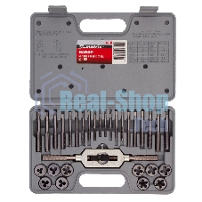 Набор метчиков и плашек Matrix MASTER М3 - М12, 31 предмет