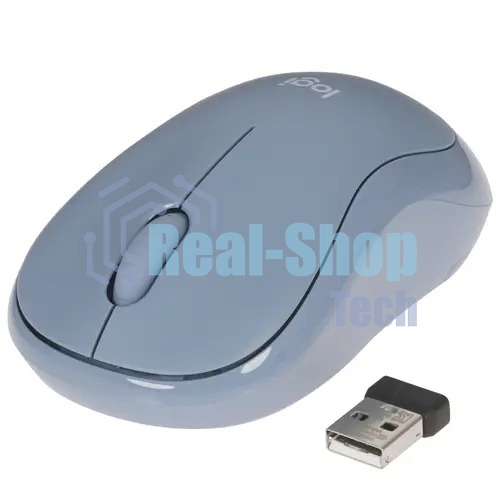 Мышь беспроводная Logitech M221 голубой, 1000 dpi, радиоканал, USB, кнопки - 3