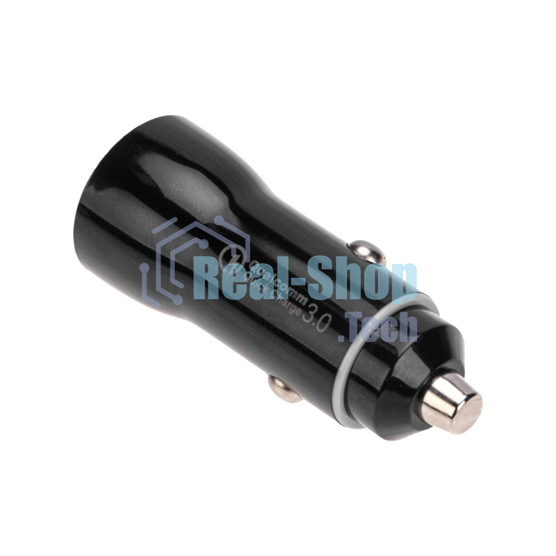 Автозарядка в прикуриватель Rexant АЗУ USB-A (QC 3.0)+USB-C (PD), 38Вт черный