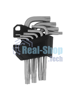 Набор ключей имбусовых Torx-Tempered Сибртех TT10-50, CrV, 9 шт.