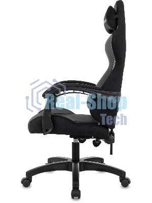 Кресло Zombie Void черный/серый, экокожа, 120 кг, механизм качания