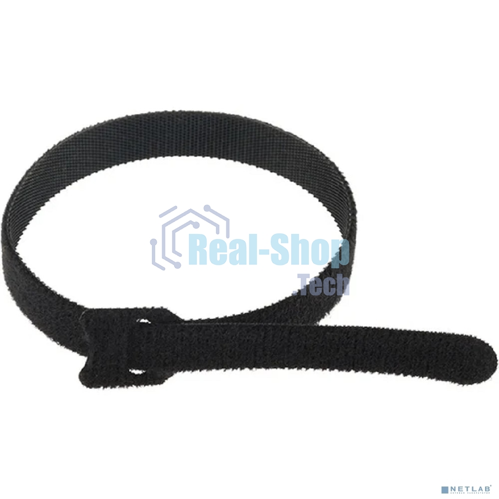 Хомут–липучка многоразовый Rexant 320х14 мм, черный (упак. 12 шт.)