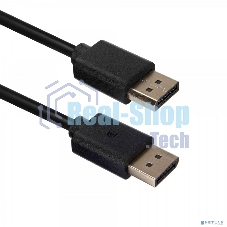 Кабель ACD-DDPM2-10M DisplayPort 1.2, Golden Plated, 20m/20m, черный,10м