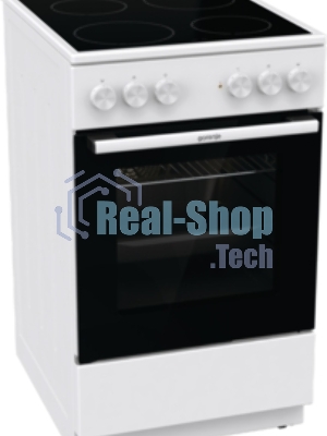 Плита электрическая Gorenje GEC5A41WG белый, конфорок 4 электрических, духовка 62 л, 50 см x 85 см x 59.4 см