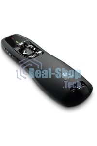 Презентер беспроводной Logitech R400 черный, радиоканал, USB, кнопки - 5