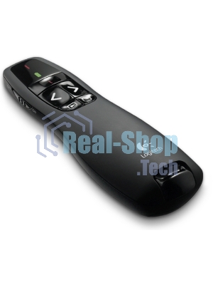 Презентер беспроводной Logitech R400 черный, радиоканал, USB, кнопки - 5
