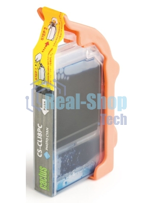 Картридж струйный Cactus CS-CLI8PC голубой (12 мл) для Canon Pixma iP6600/iP6600d/iP6700/iP6700d/MP960/MP970/PRO 9000