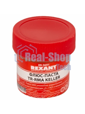 Флюс для пайки Rexant, паста TR-RMA KELLER, 20 мл, банка