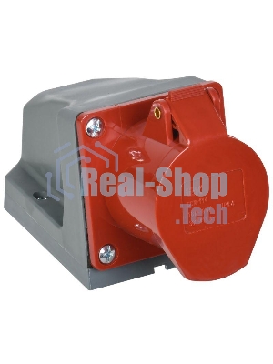 Розетка Iek PSR12-016-4 114 стационарная 3Р+РЕ 16А 380В IP44 ИЭК