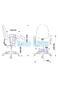 Кресло компьютерное Бюрократ CH-1300N/3C11 черный Престиж+ 3C11