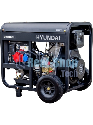 Электрогенератор дизельный Hyundai DHY 8500LE-3, 7.2 кВт,