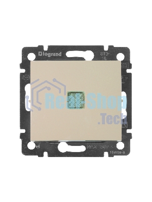 Выключатель Legrand 774310 Valena 10А c подсветкой, сл. кость