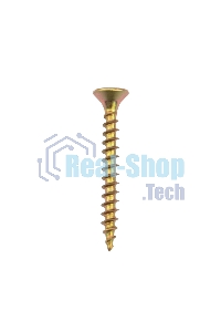 Саморез универсальный Kranz 4х35, желтый цинк, короб (200 шт./уп.)