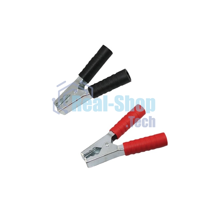 Зажим крокодил Rexant, длина 150 мм, ток 250A, 2 шт., пакет БОПП