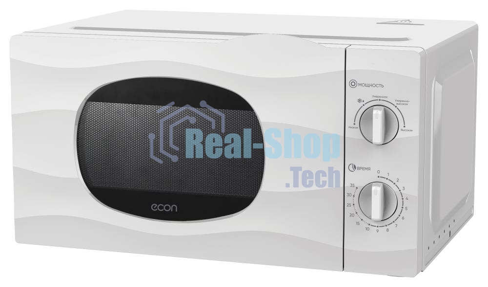 Микроволновая печь ECON ECO-2038M белый, 20 л, 700 Вт, поворотный механизм