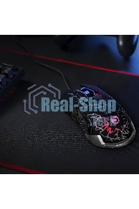 Мышь проводная SunWind SW-M705G черный, 3600 dpi, USB, кнопки - 6