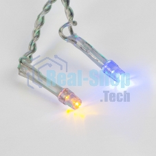 Гирлянда Светодиодный Дождь 3х2 м, свечение с динамикой, прозрачный провод ПВХ, 230 В, диоды мультиколор