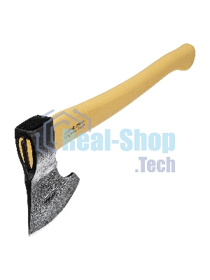 Топор Россия,1100 г,в сборе,кованый,деревянное топорище,500 мм, таежный 