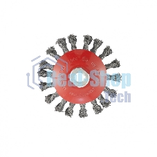 Щетка Matrix для УШМ, 115 мм, М14, Тарелка, крученая проволока 0,5 мм