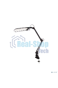 Лампа настольная Camelion KD-017A С0211W черный в к-те база+струбцина