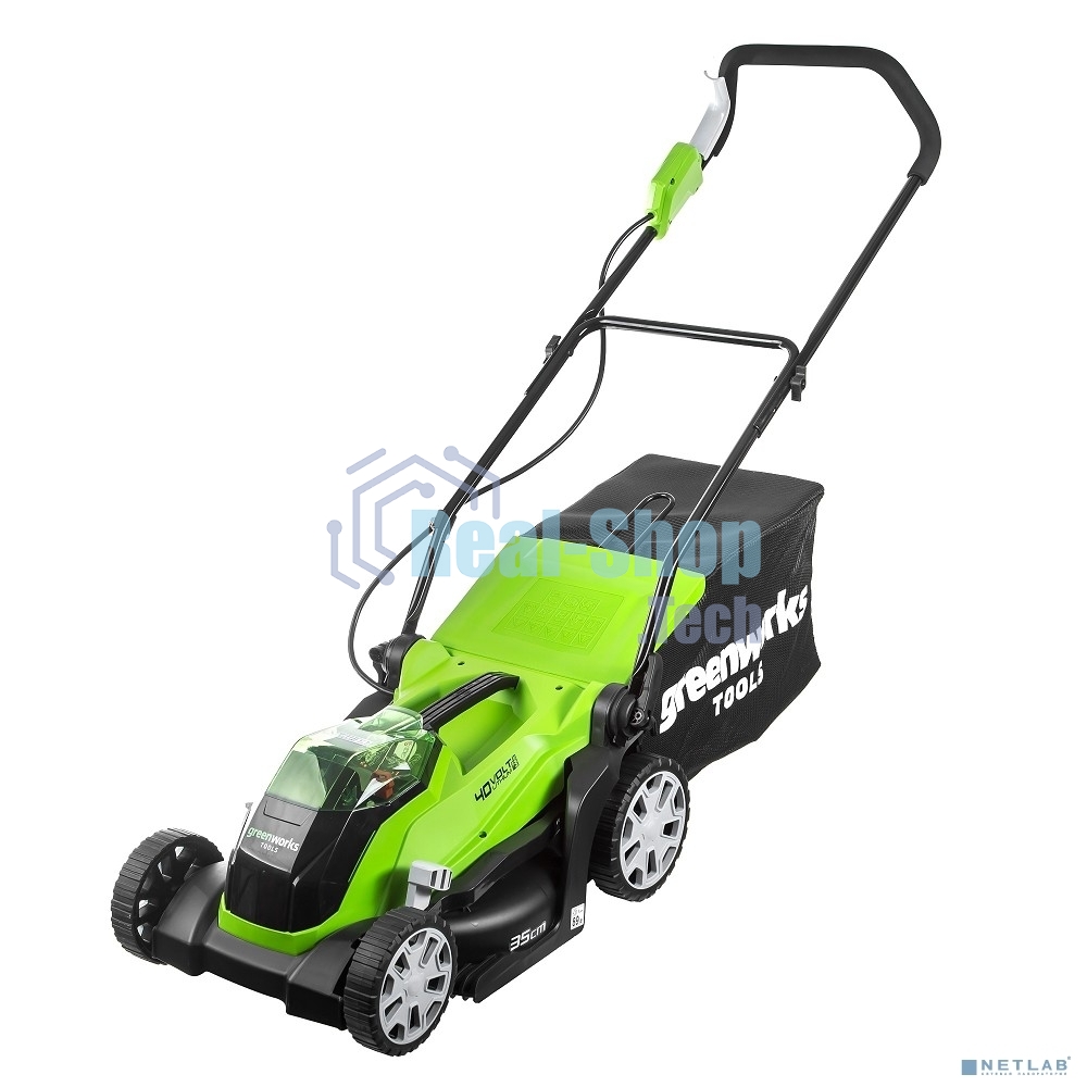 Газонокосилка аккум.GREENWORKS 2501907UA40В 35 см (в компл. 1 аккум 40В 2 А/ч + ЗУ)