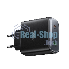 Зарядное устройство Hoco 65Вт, 3.25А, QC3.0/PD, 1xUSB, 2xType-C, C160A, черный, коробка