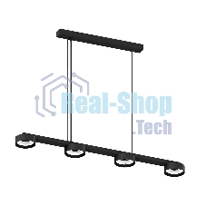 Корпус светильника C9152/4 SBK черный песок 805*85*800mm GX53/4
