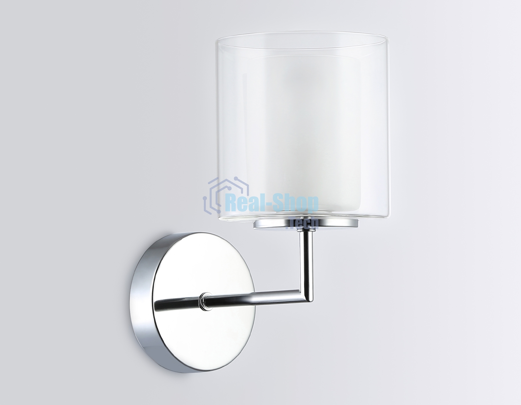 Настенный светильник Ambrella light LH56005 СH/FR хром/белый матовый E14 max 40W 190*120*220