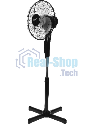Вентилятор Rix RSF-3000B чёрный, напольный, 35 Вт, 3 скорости, 30 см