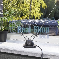 ТB антенна комнатная Rexant телескопическая на подставке 