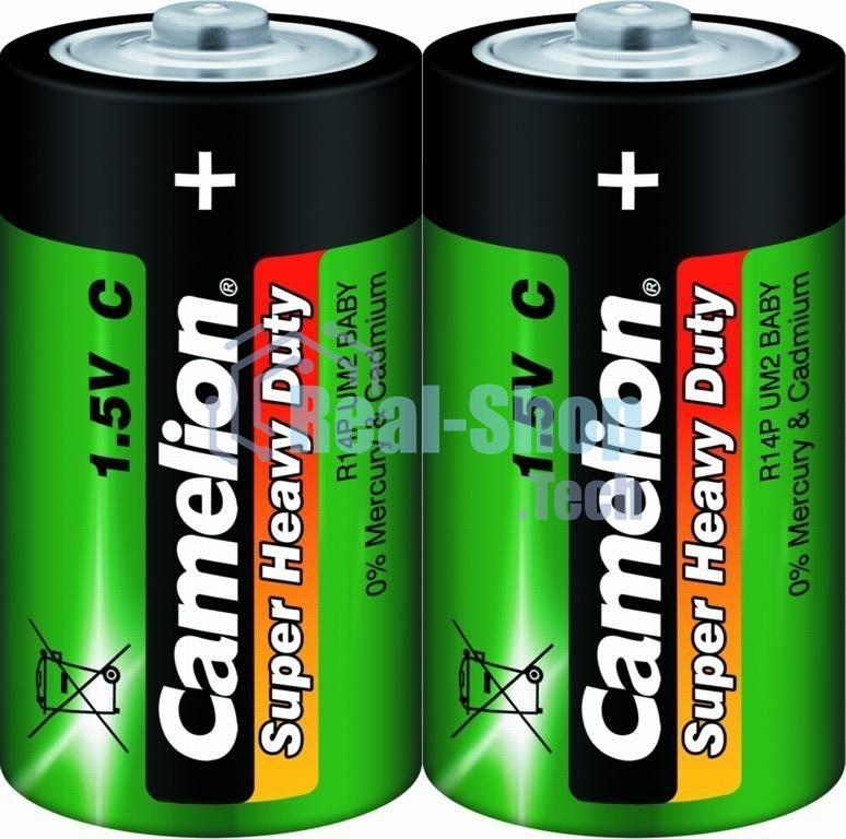 Элемент питания солевой Camelion R R14 (шринка 2шт) 1.5 В