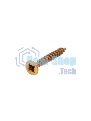 Саморез универсальный Kranz 4х30, желтый цинк, короб (250 шт./уп.)