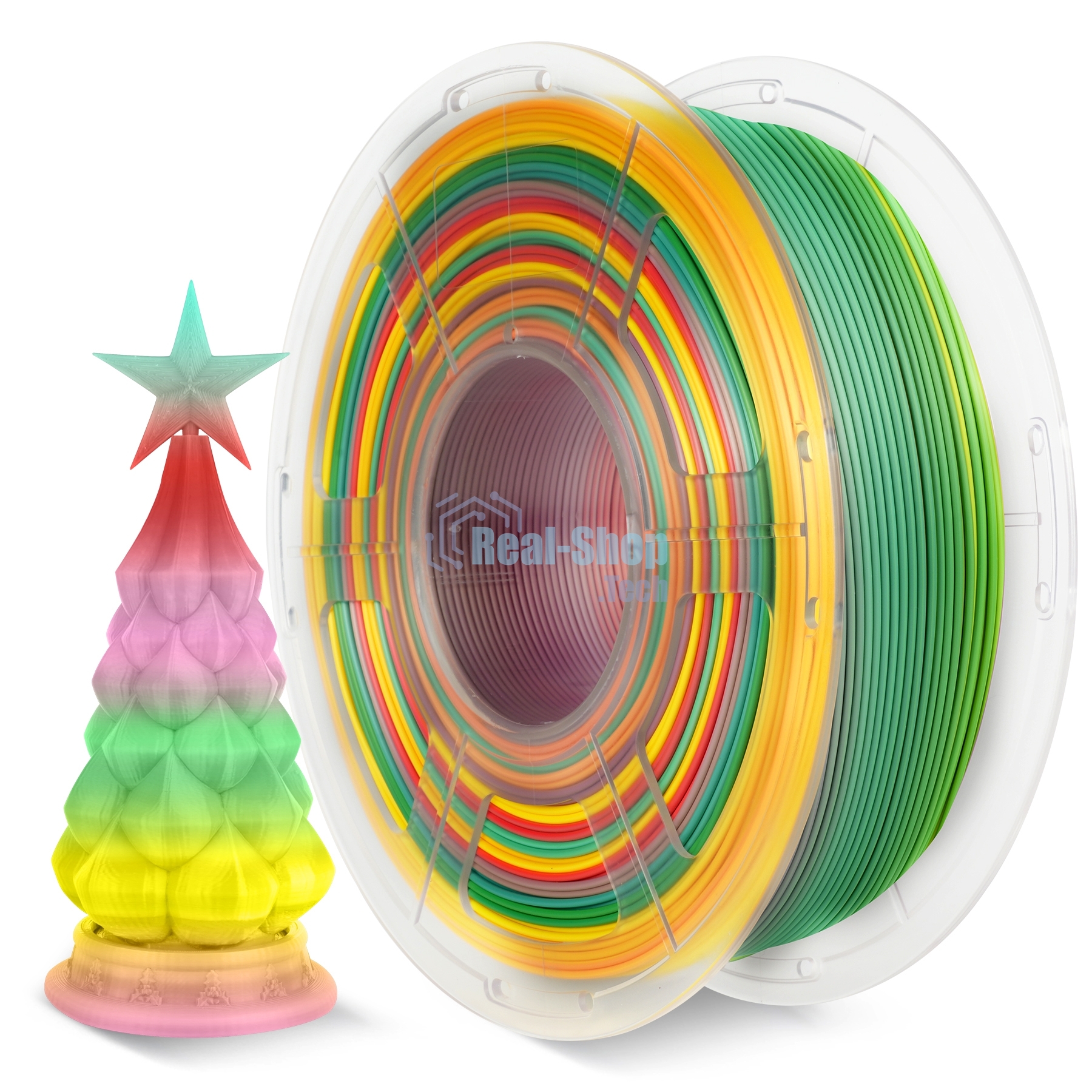 Филамент NVPrint PLA Rainbow 01 для 3D печати диаметр 1.75мм длина 330 метров масса 1 кг