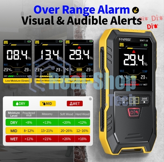Измеритель влажности древесины FNIRSI WMT-10