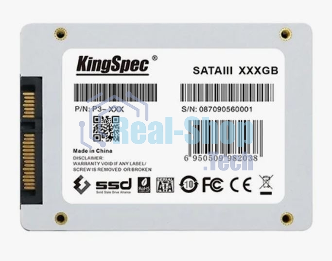 Накопитель SSD KingSpec P3-2Tb, 2048Gb, SATA, 2.5
