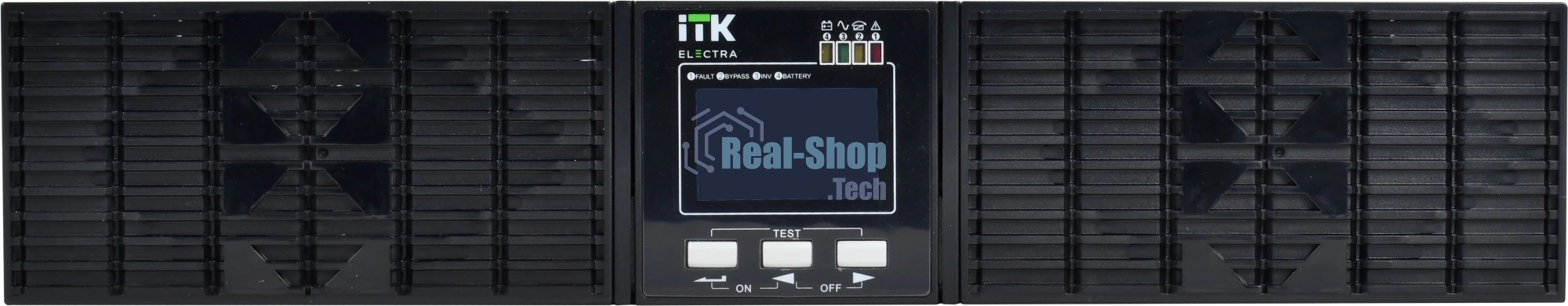 Источник бесперебойного питания Online Rackmount 3кВА/3кВт, однофазный с LCD дисплеем 72VDC с АКБ 2U 6х7AH