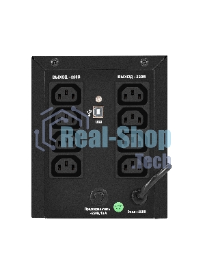 Источник бесперебойного питания ExeGate SpecialPro Smart LLB-1000.LCD.AVR.8C13.USB (1000VA/700W, LCD, 8*C13,USB, батарея 12V 7.2Ah - 2 шт., металлический корпус, Black)