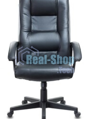 Кресло руководителя Бюрократ T-9906N/BLACK черный, кожа