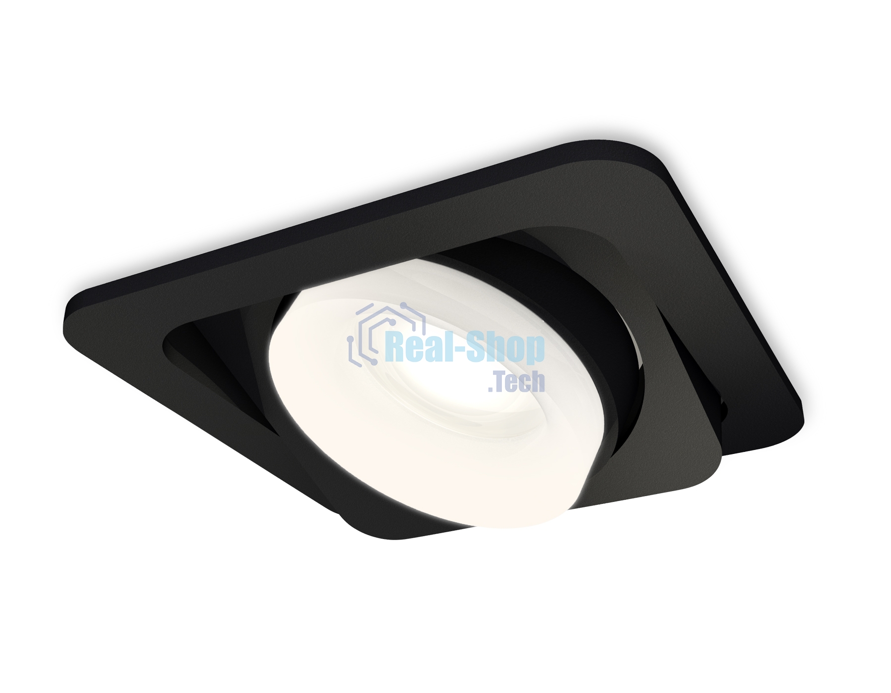 Комплект встраиваемого поворотного светильника Ambrella light XC7659084 SBK/FR черный песок/белый матовый MR16 GU5.3 (C7659, N7165)