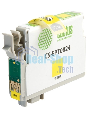 Картридж струйный Cactus CS-EPT0824 (T0824) желтый (13,8 мл) для Epson Stylus Photo R270/290/RX590