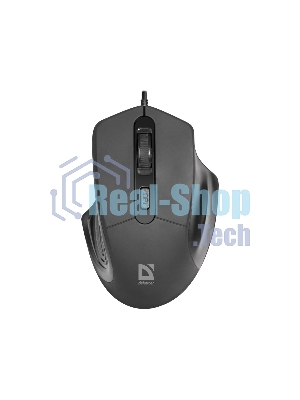 Мышь проводная Defender Datum MB-347 черный, 1600 dpi, USB, кнопки - 4