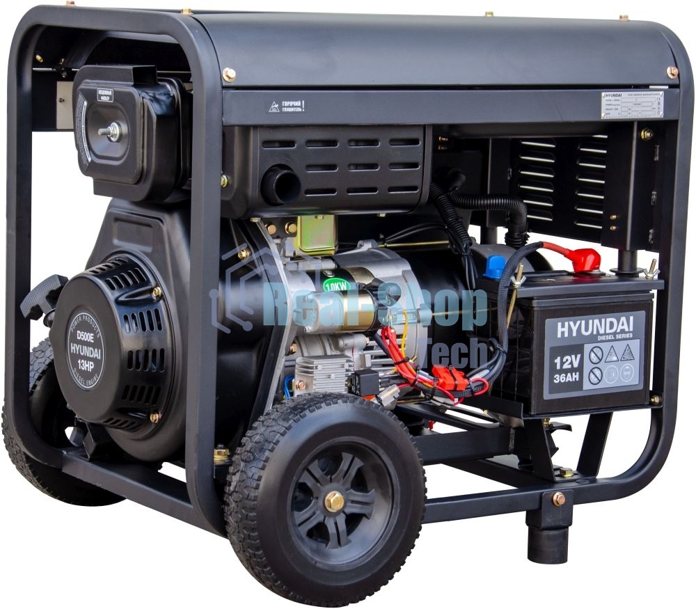 Электрогенератор дизельный Hyundai DHY 8500LE-3, 7.2 кВт,