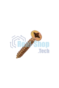 Саморез универсальный Kranz 4х30, желтый цинк, короб (250 шт./уп.)