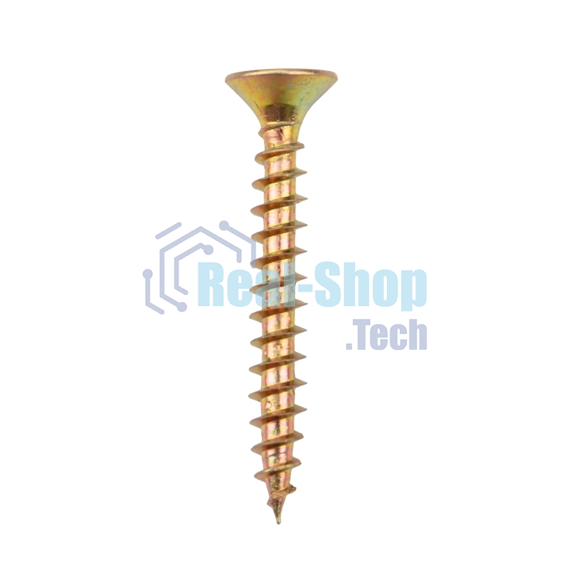 Саморез универсальный Kranz 5х40, желтый цинк, короб (200 шт./уп.)