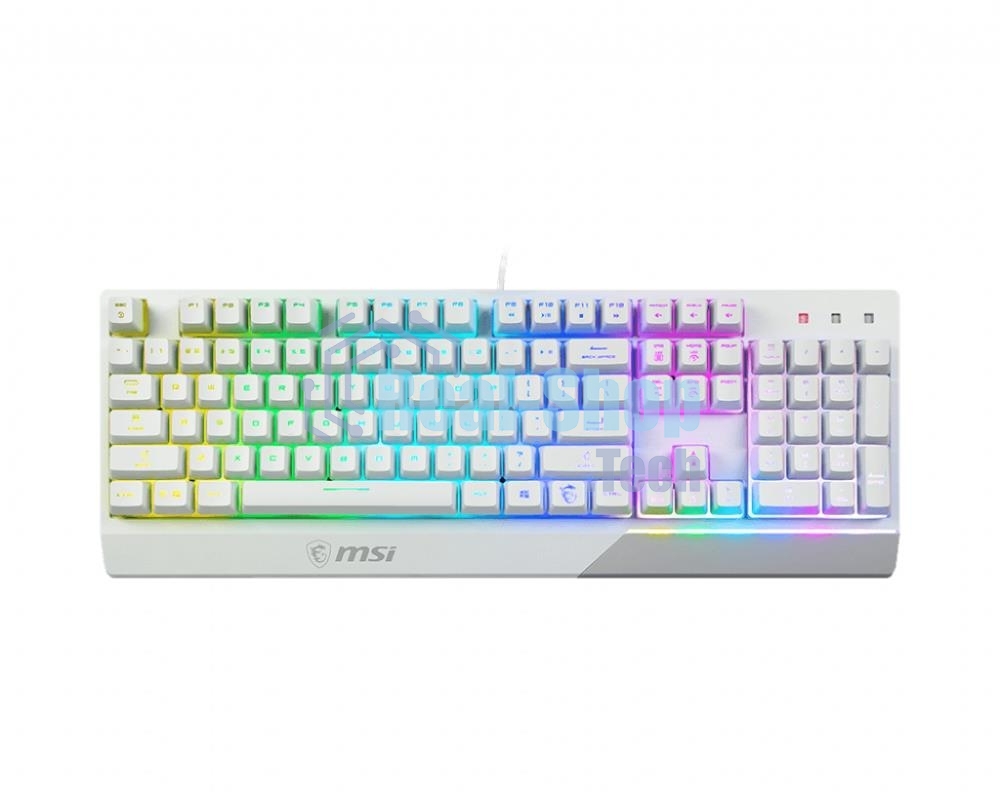 Клавиатура MSI Vigor GK30 проводная, USB Type-A, белый