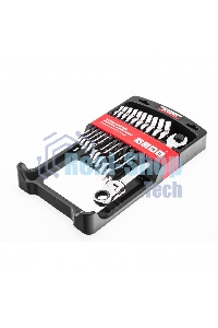 Набор ключей комбинированных Matrix, трещоточных шарнирных 11шт.