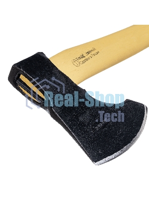 Топор Россия,1100 г,в сборе,кованый,деревянное топорище,500 мм, таежный 