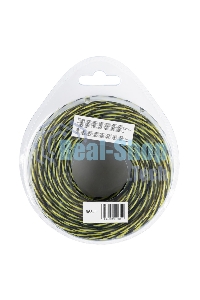 Леска для триммера Denzel двухкомпонентная витая квадратная, 2,4мм х 15м, блистер SkyCutter