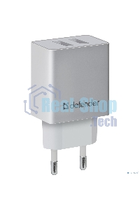 Сетевой адаптер Defender 2xUSB, 2.1А, белый (UPA-22)